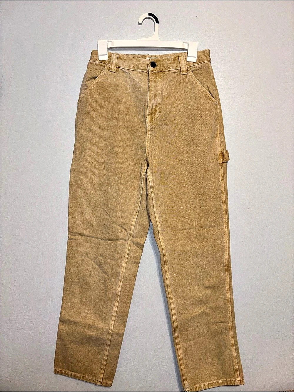Pacsun Straight Leg Cargo Jeans in Faded Yellow Waist 28